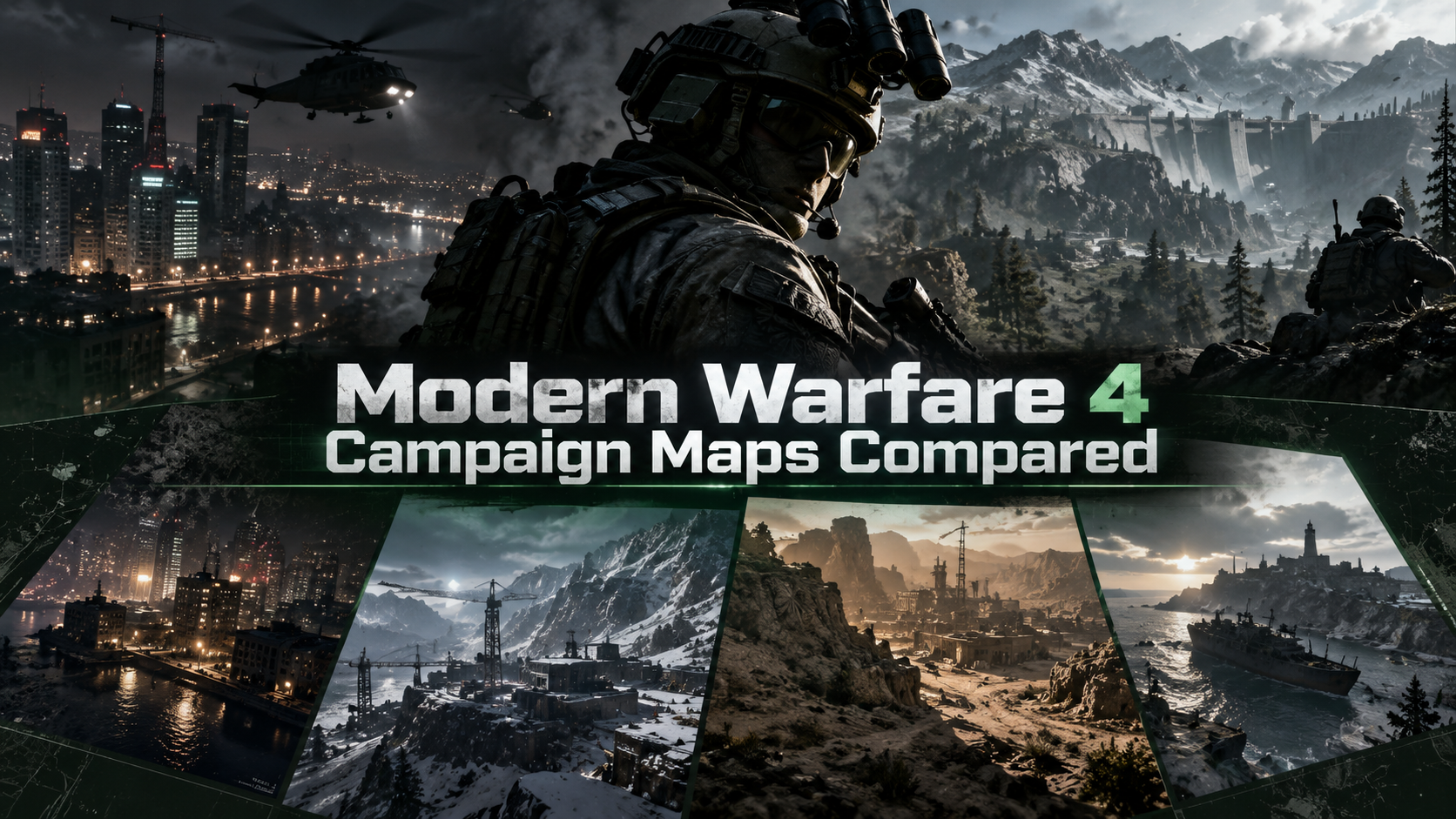 Modern Warfare 4 Campaign Maps Compared