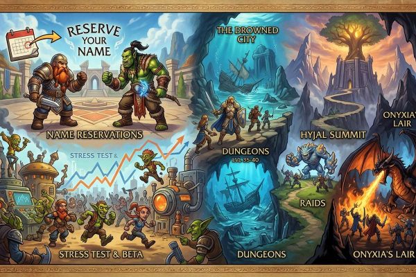 WoW Forever Launch Guide: Name Reservations, Stress Test Schedule, Dungeons, and Raids